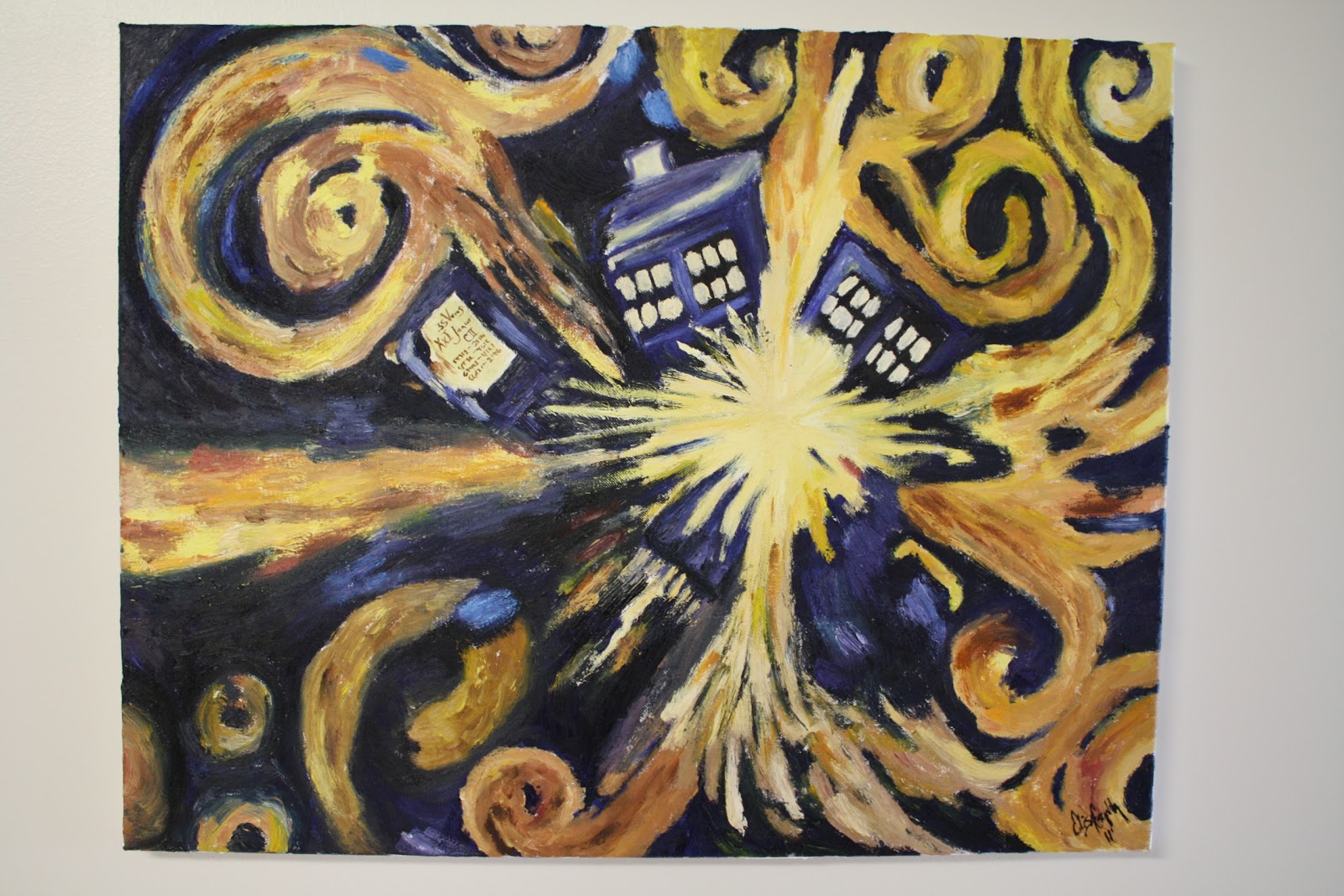 My Nw Indiana And More Doctor Who Van Gogh S Exploding Tardis