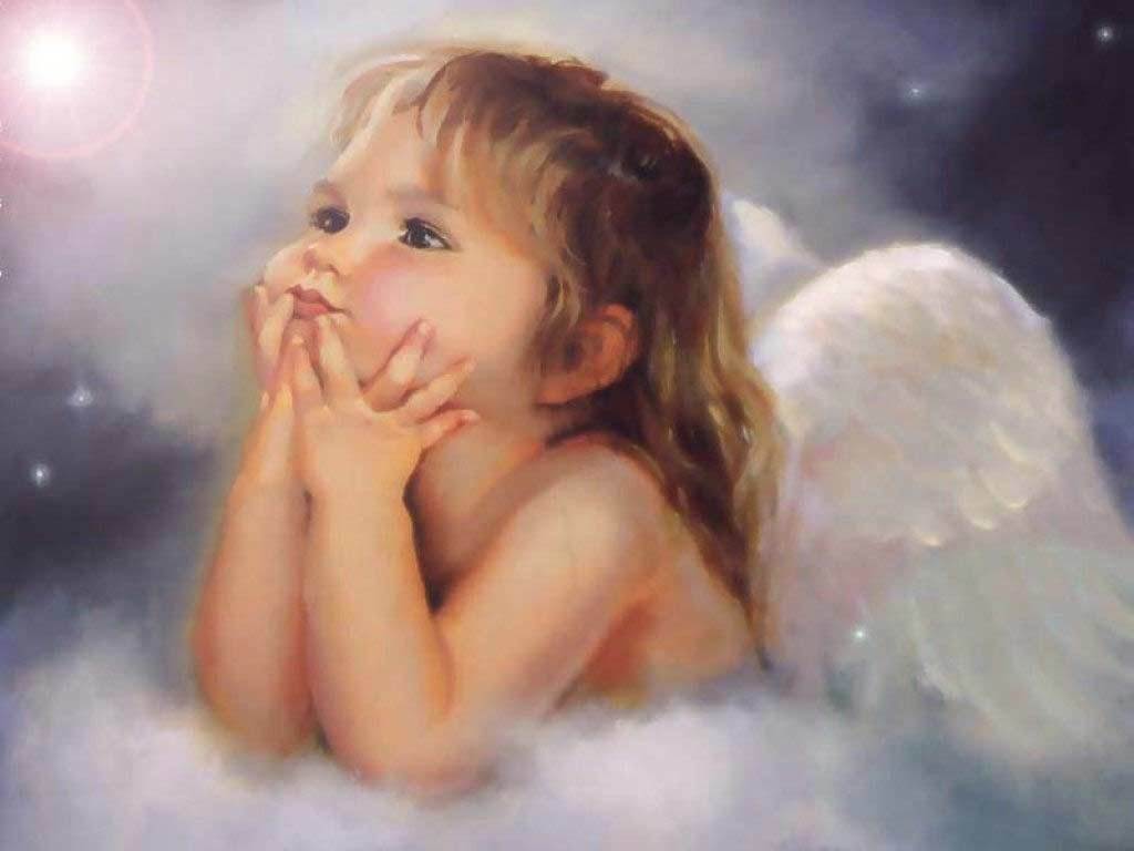 Cute Little Angel Angels Wallpaper