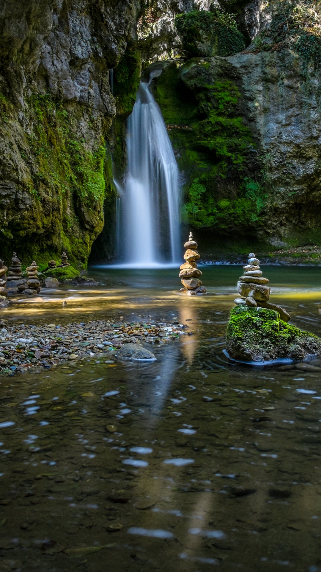 Zen Garden Waterfalls Wallpaper HD