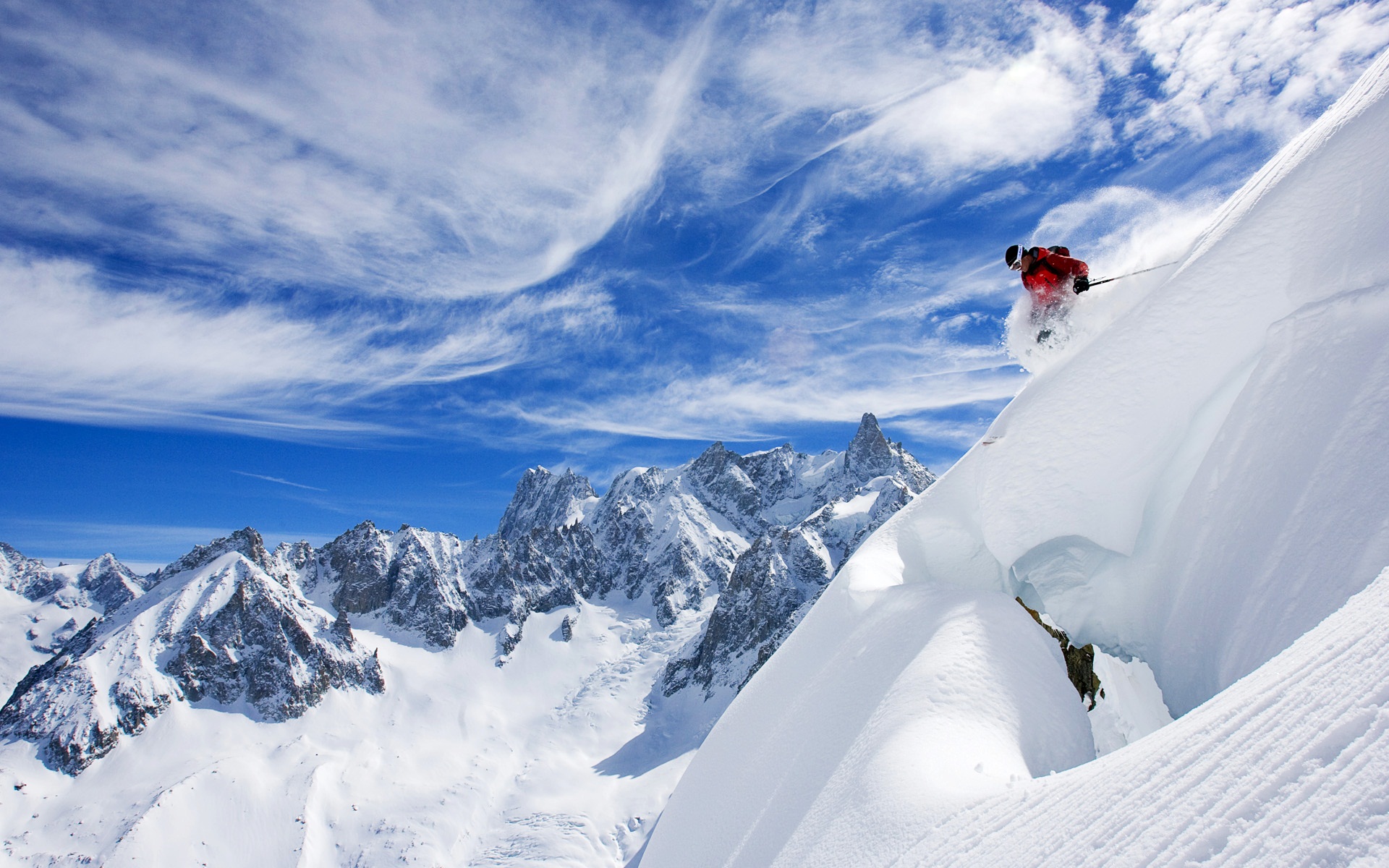 Skiing In France Wallpaper