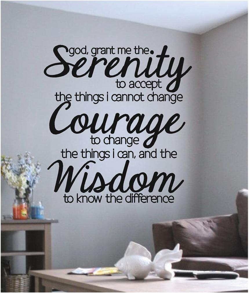 Serenity Prayer Wall Decal Pc Android iPhone And iPad Wallpaper