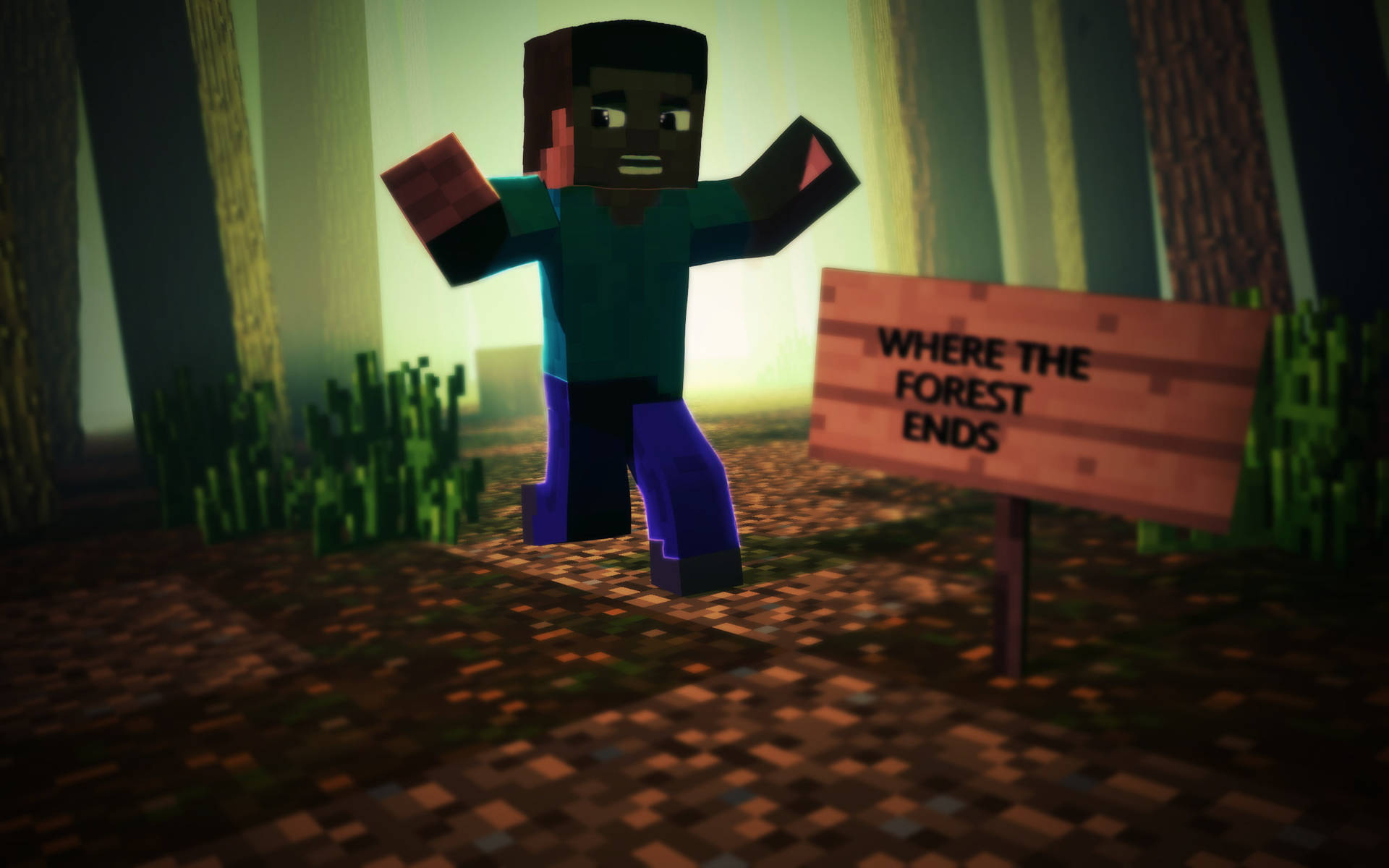Minecraft Steve Wallpaper