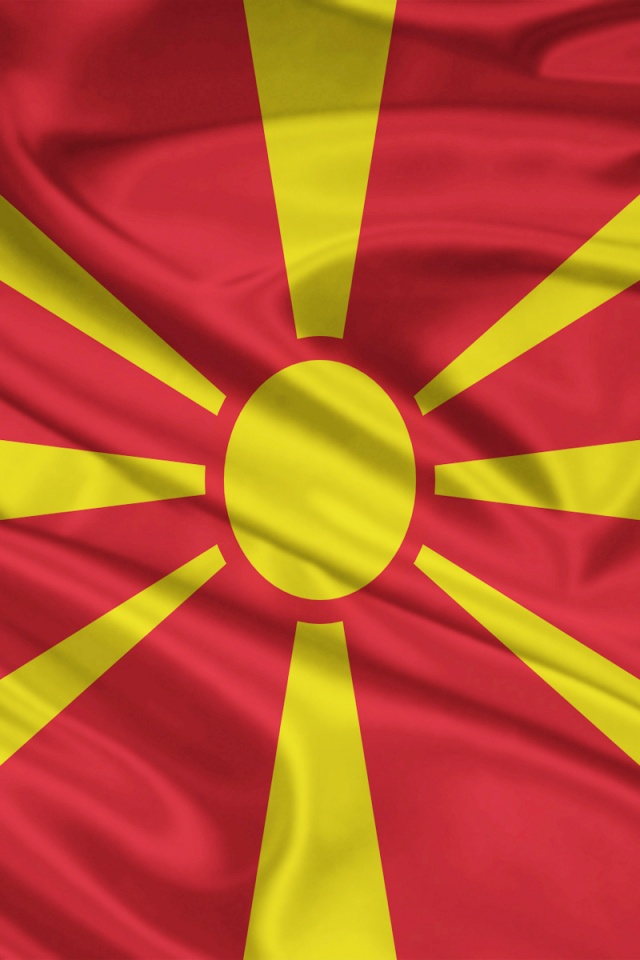 Macedonia Flag iPhone Wallpaper