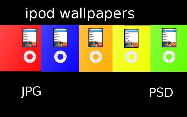 iPod Nano Wallpaper Pack by dagimpartist