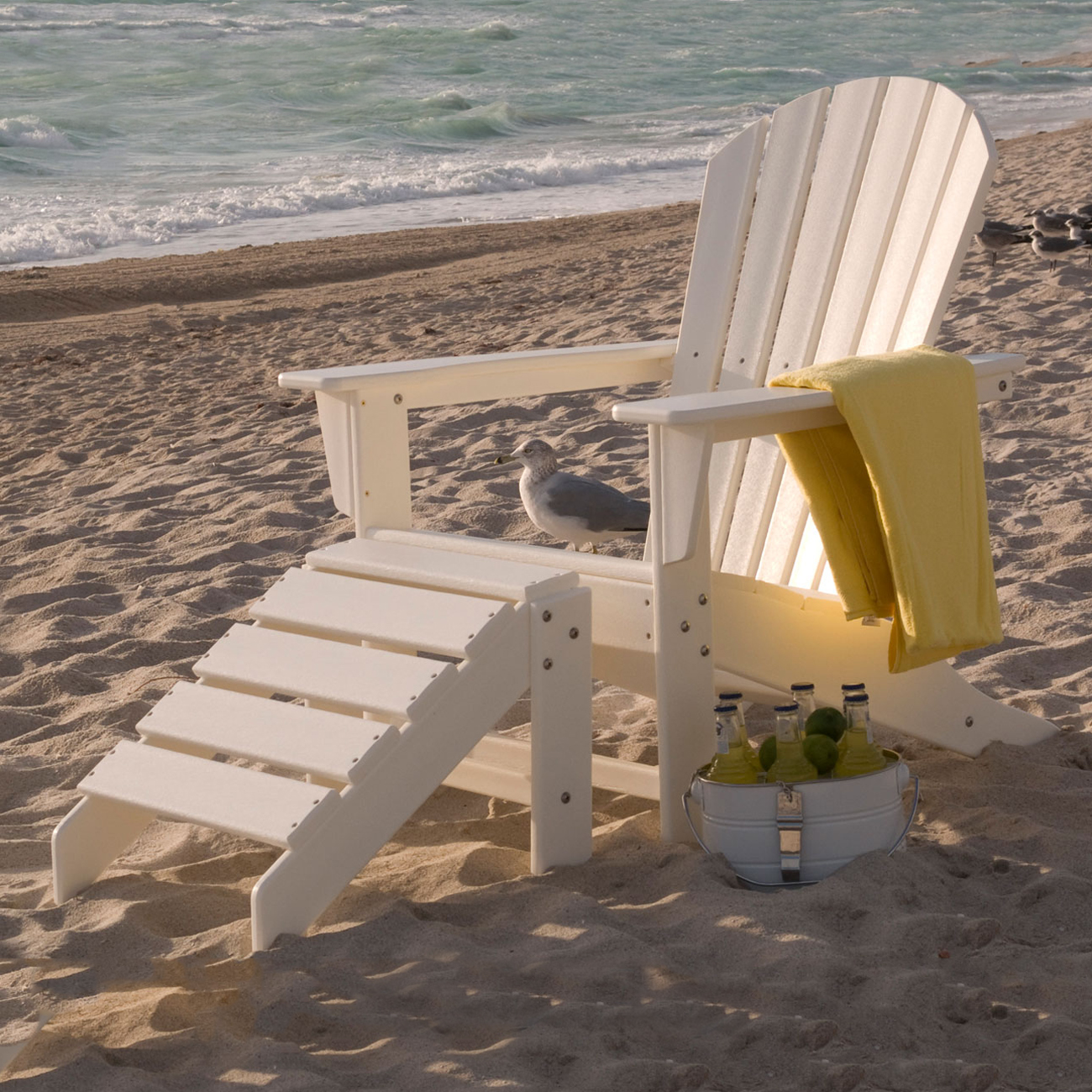 Adirondack Chairs On Beach Wallpaper Polywood South Outdoor