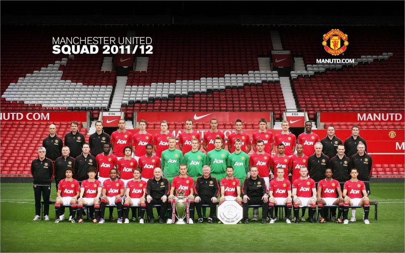 Manchester United Wallpaper Full Team Squad