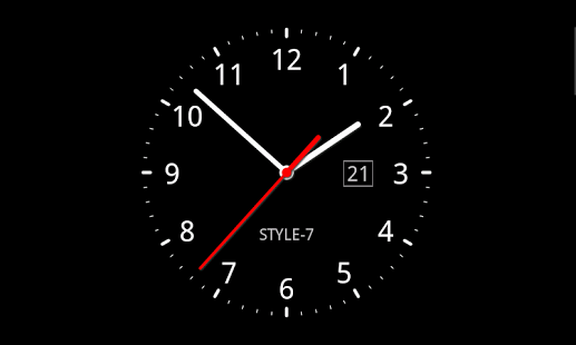 Analog Clock As Application Live Wallpaper And Widget Use Long Touch