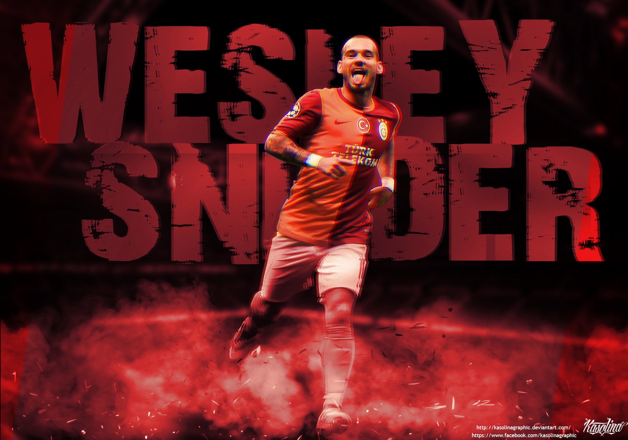 Wesley Sneijder Wallpaper By Kasolinagraphic