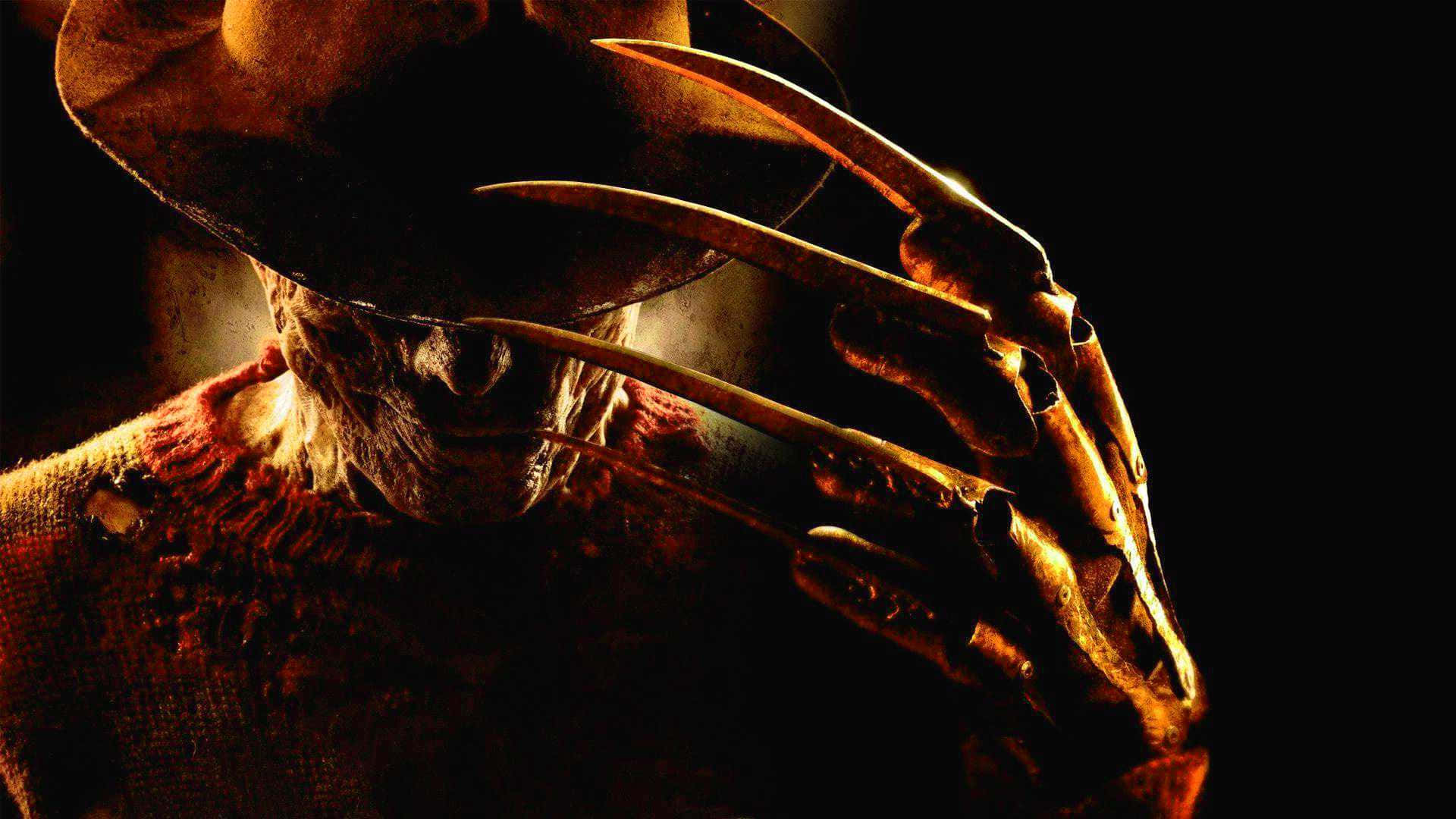 Freddy Krueger Standing In A Dark Alley Wallpaper