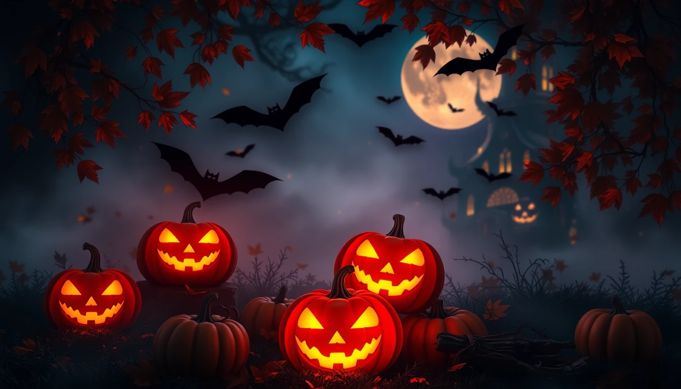Halloween 4k Orange Wallpaper