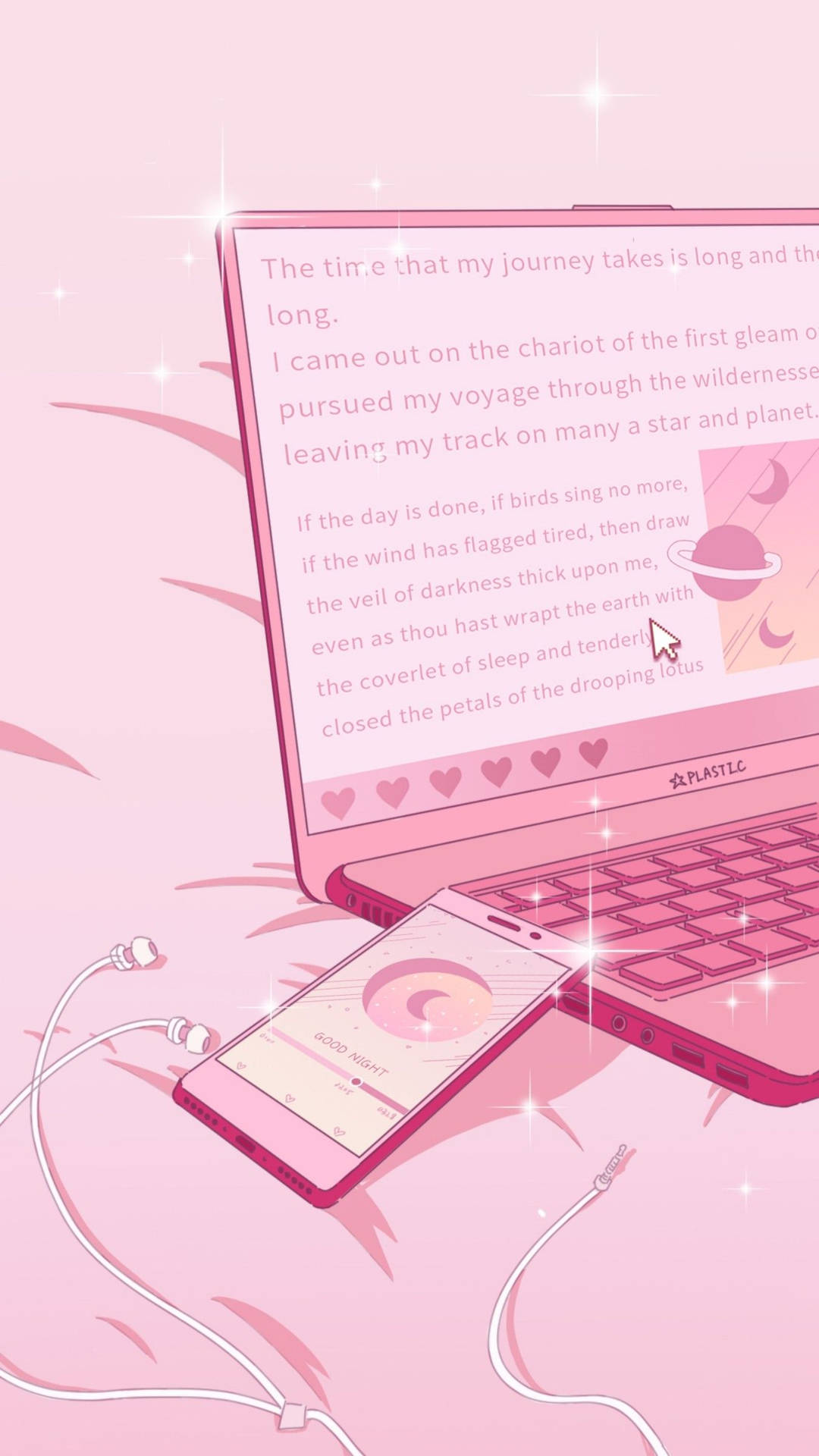 Top Aesthetic Pink Anime Wallpaper Full HD 4k To Use