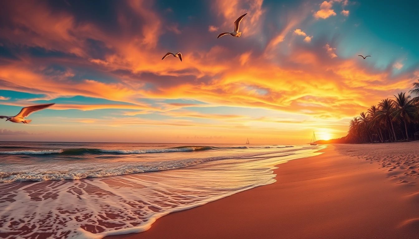 Panoramic Beach Wallpaper