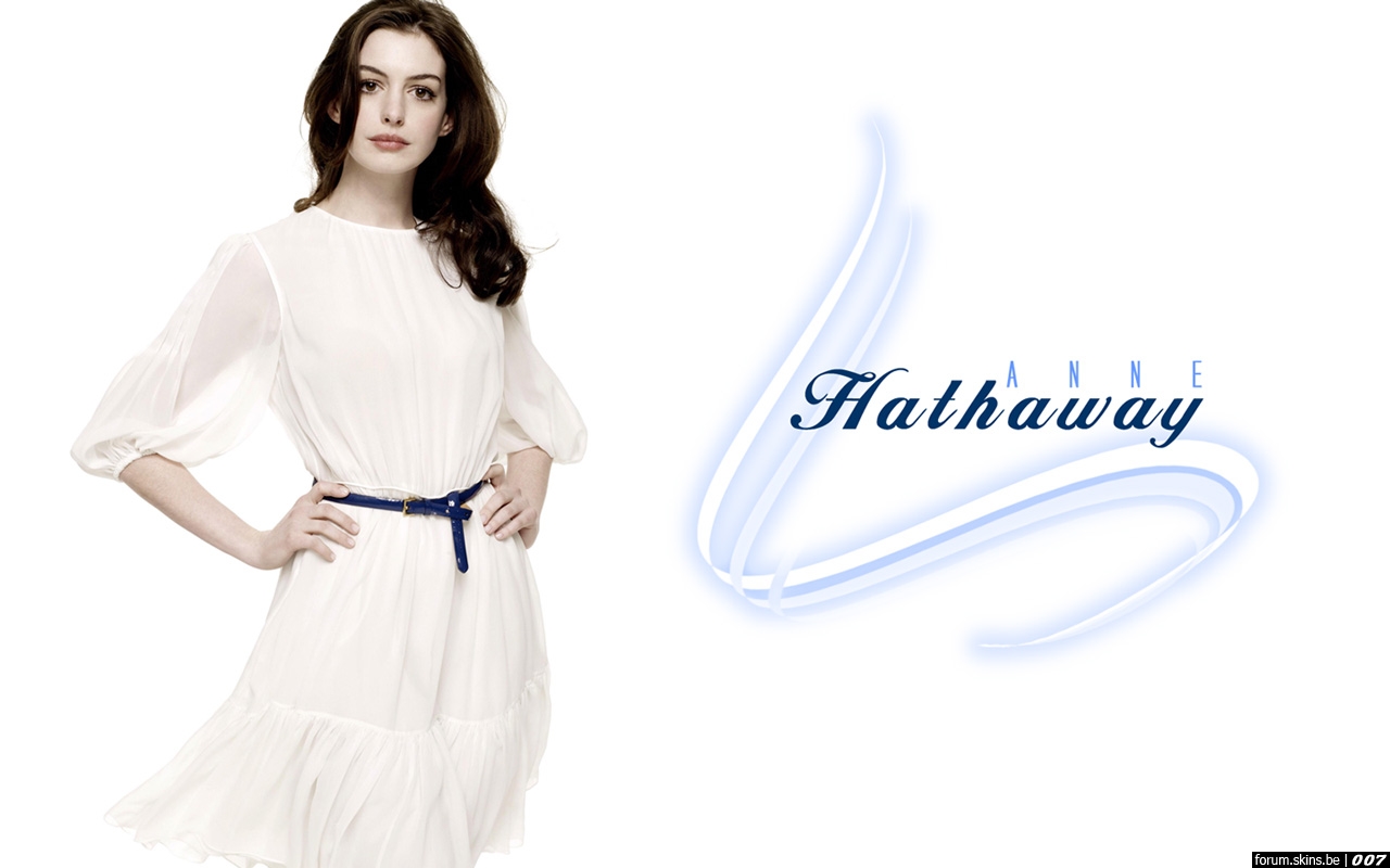 Anne Hathaway Desktop Wallpaper In Widescreen HD
