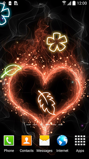 Glowing Flowers Live Wallpaper For Android