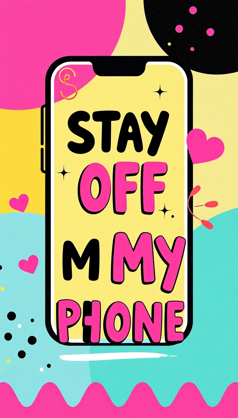 Stay Off My Phone Wallpaper