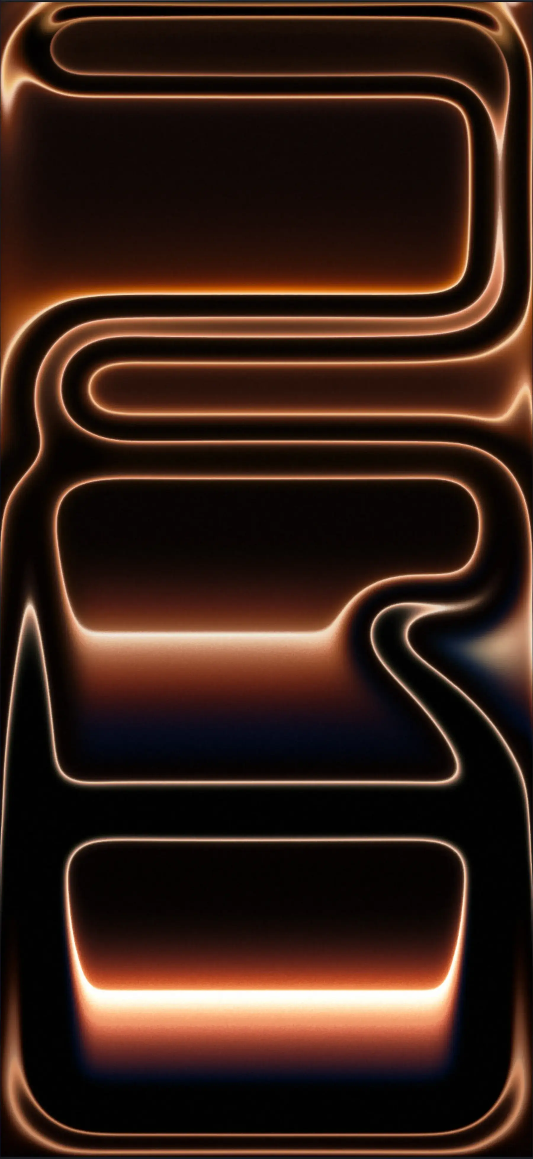 Official iPhone Pro And Max Default Stock Orange Wallpaper