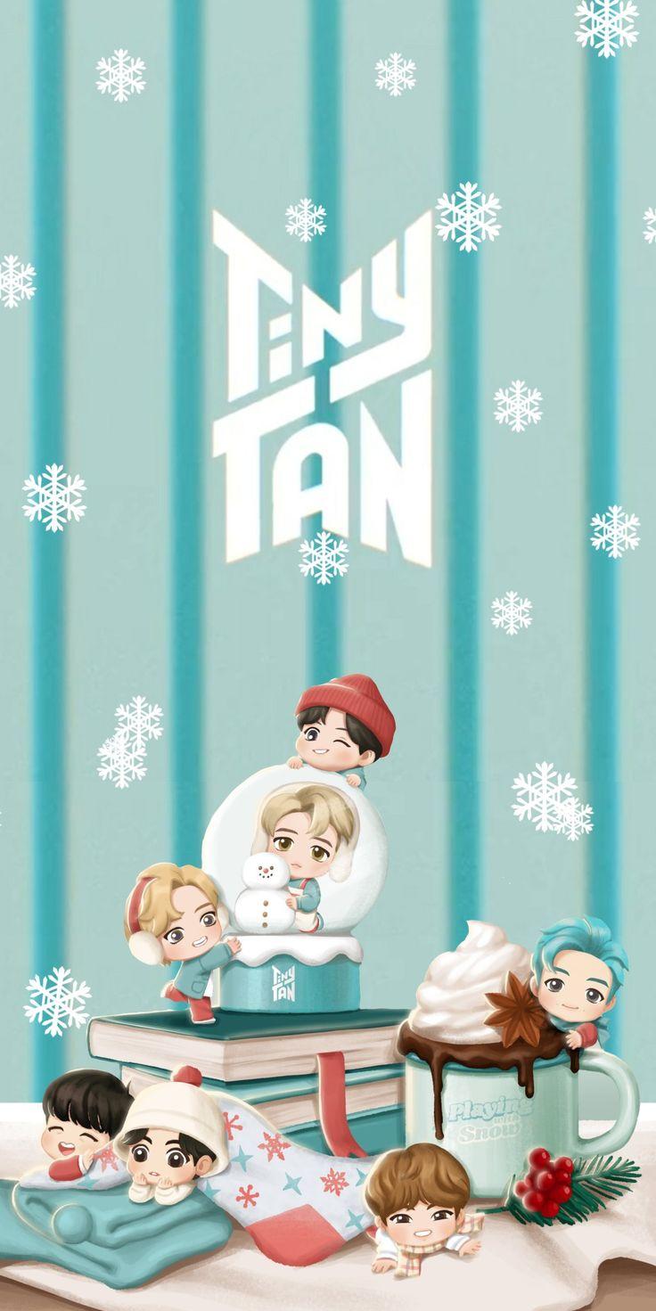 Winter Tinytan Wallpaper Bts Christmas iPhone