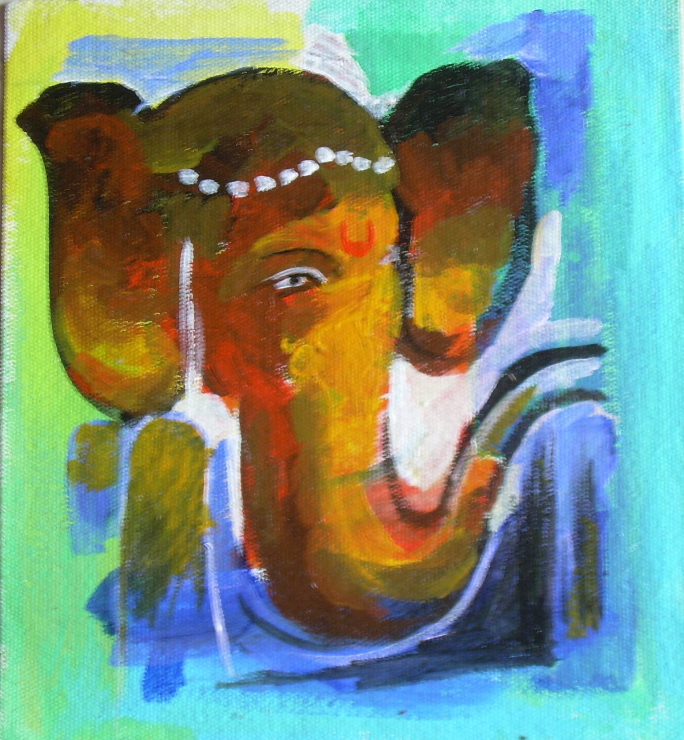 Lord Ganesha Painting Get Wallpaper