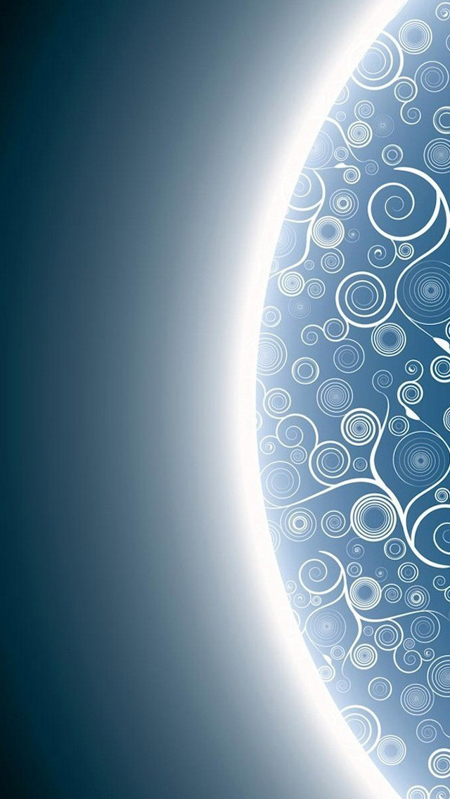 Abstract Blue Circles iPhone 5s Wallpaper
