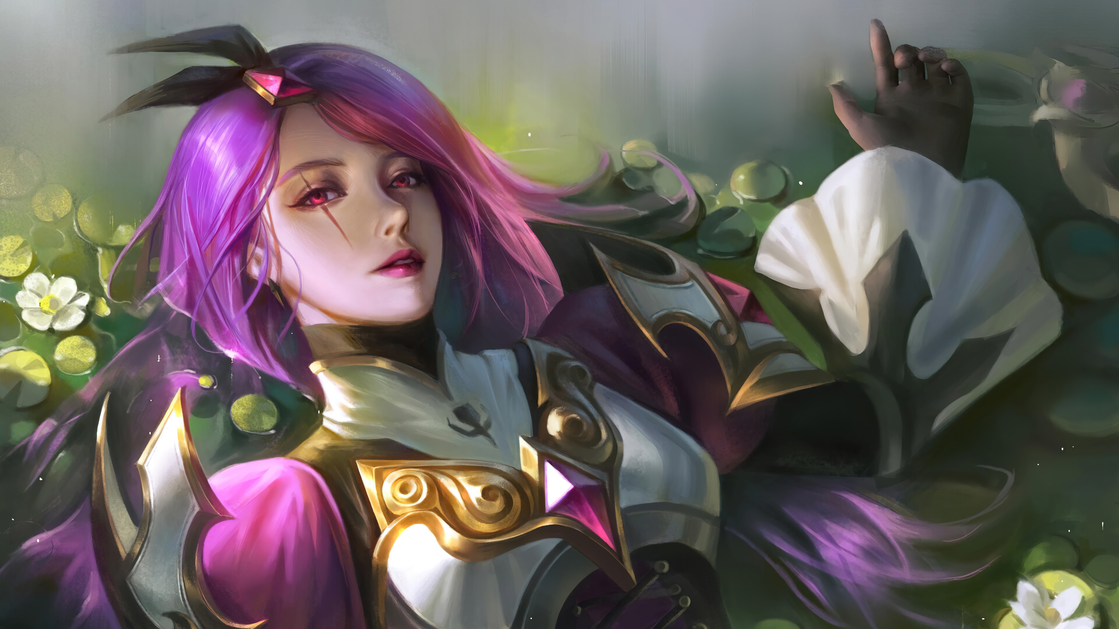 Katarina Battle Queen Lol Art 4k Wallpaper