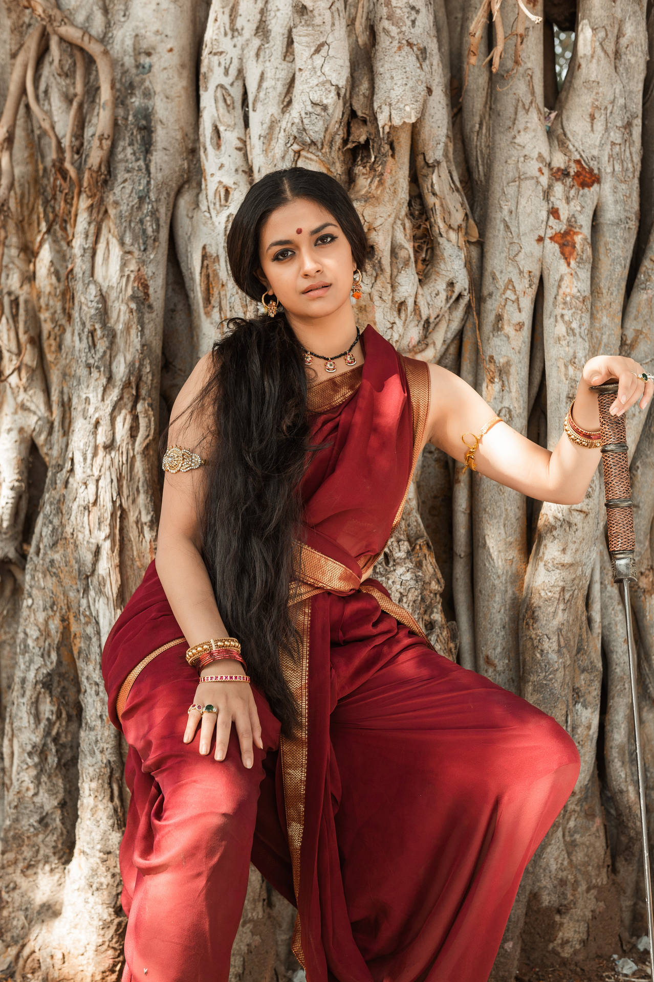 Keerthi Suresh HD Wallpaper