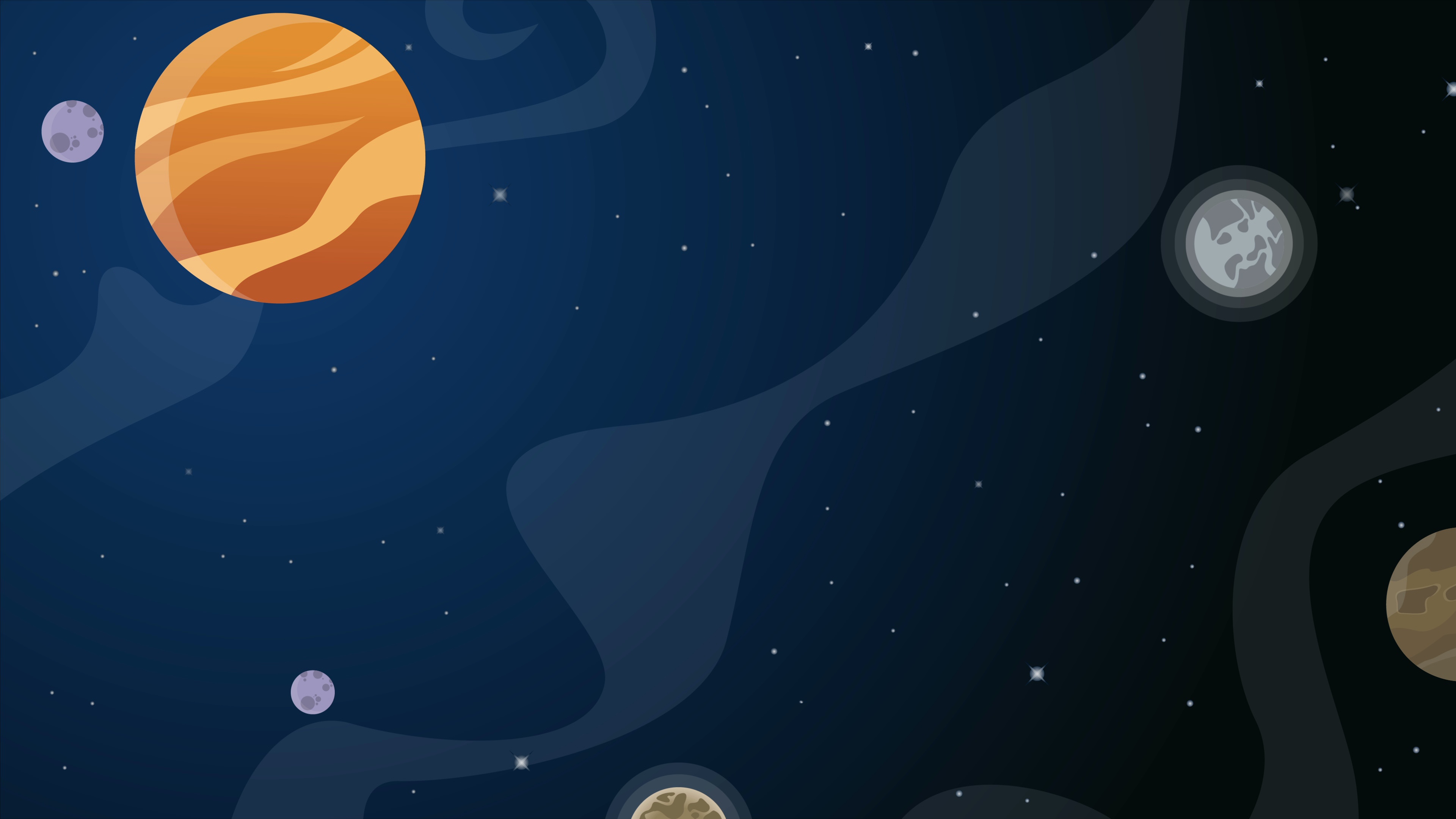 Free download Video Planet cartoon in space animation background