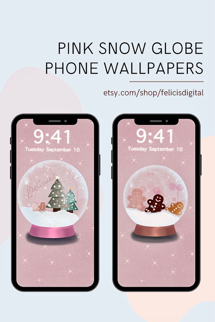 Winter Wallpaper Christmas Phone Background Snow Globe