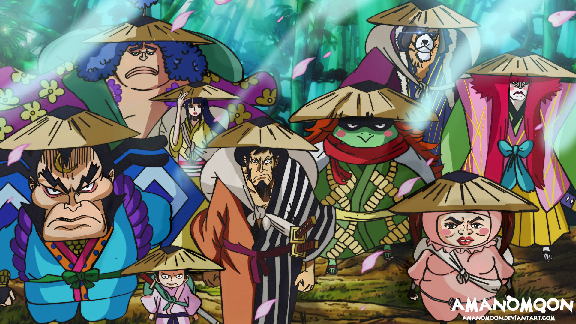 One Piece Wano 4k Nine Red Scabbards C59y0i385fbnorhc Wallpaper