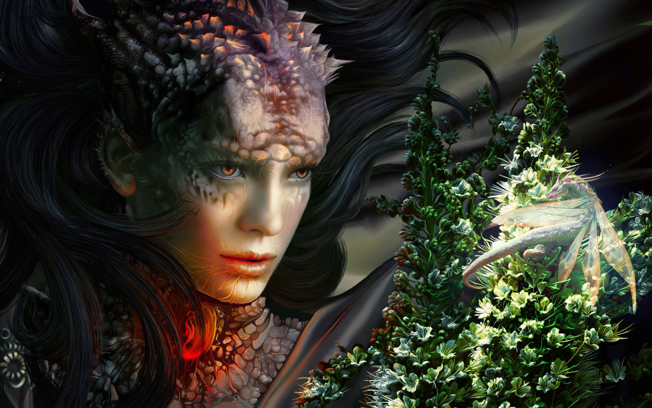 Warrior Fantasy Women Wallpaper Animated Background