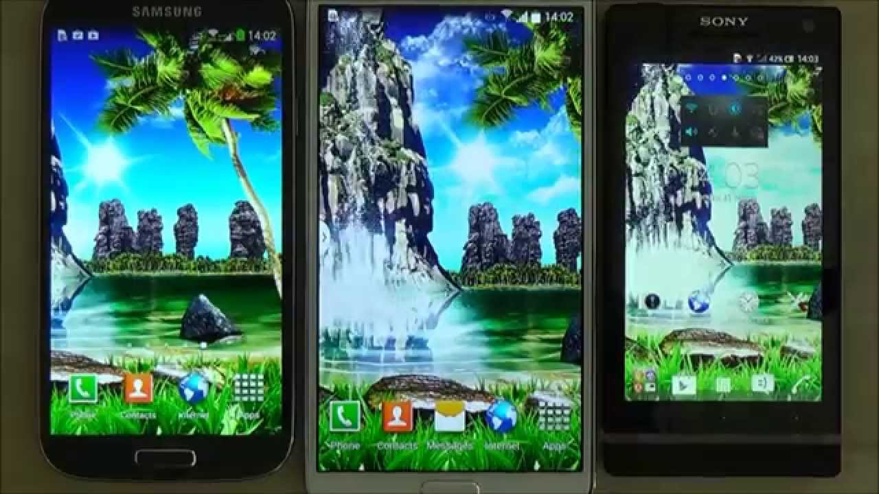 Tropical 3d Waterfall Live Wallpaper With Sound Effect For Android
