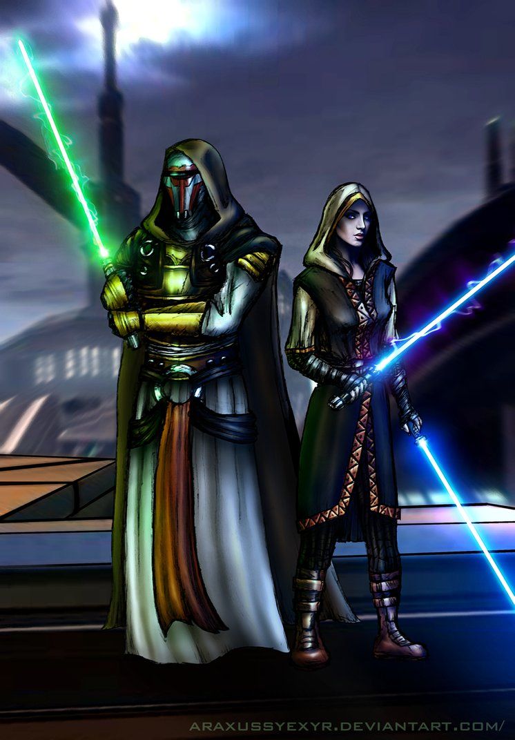 Jedi Revan And Meetra Surik By Araxussyexyr Star