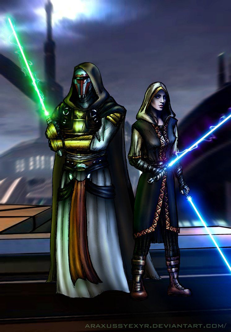 Jedi Revan And Meetra Surik By Araxussyexyr Star