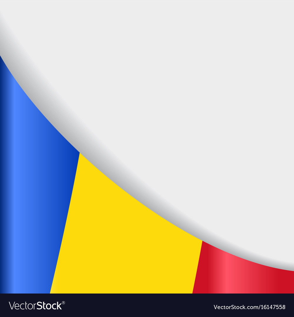 Romanian Flag Background Royalty Vector Image