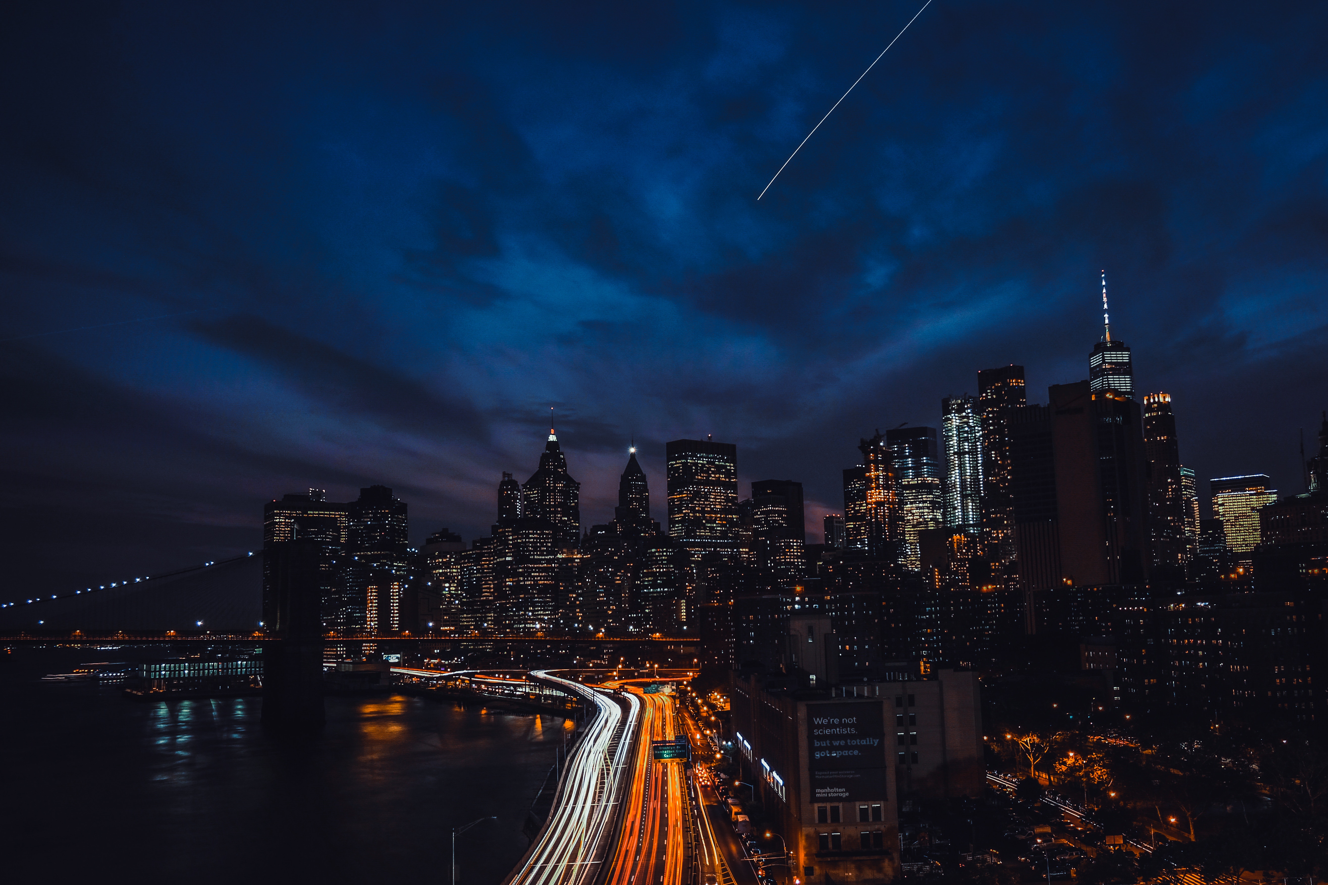 Newyork Night Buildings 4k HD Photography Wallpaper Image