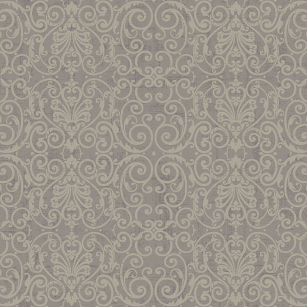 Purple And Grey Tuscan Fine Scroll Wallpaper Wall Sticker Outlet