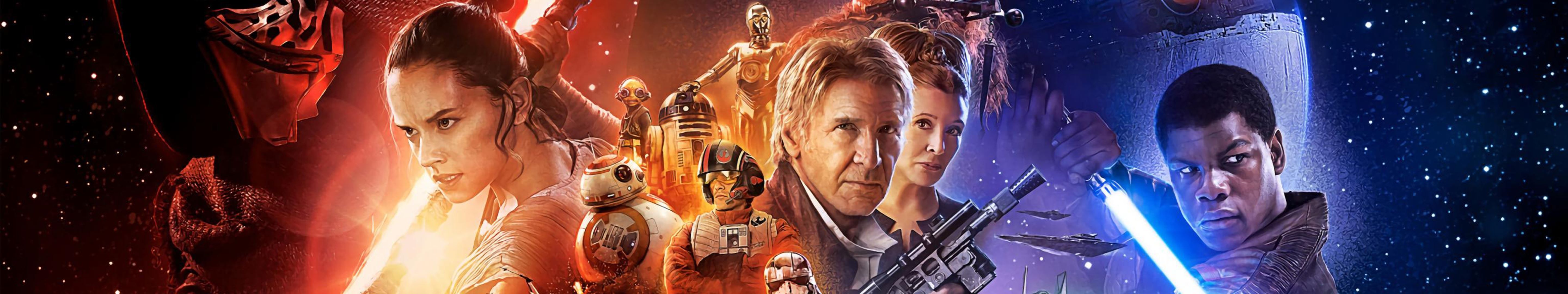 Star Wars Vii The Force Awakens Triple HD Monitor Wallpaper