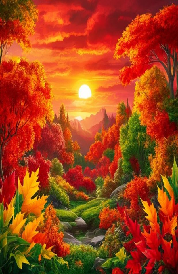 Red Nature Wallpaper