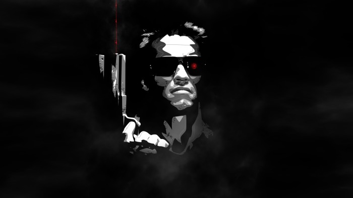Arnold Schwarzenegger Terminator Genisys Wallpaper Black