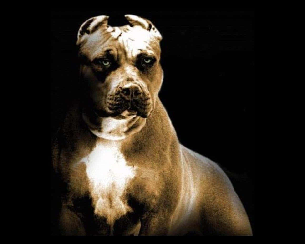 Black Pitbull Wallpaper