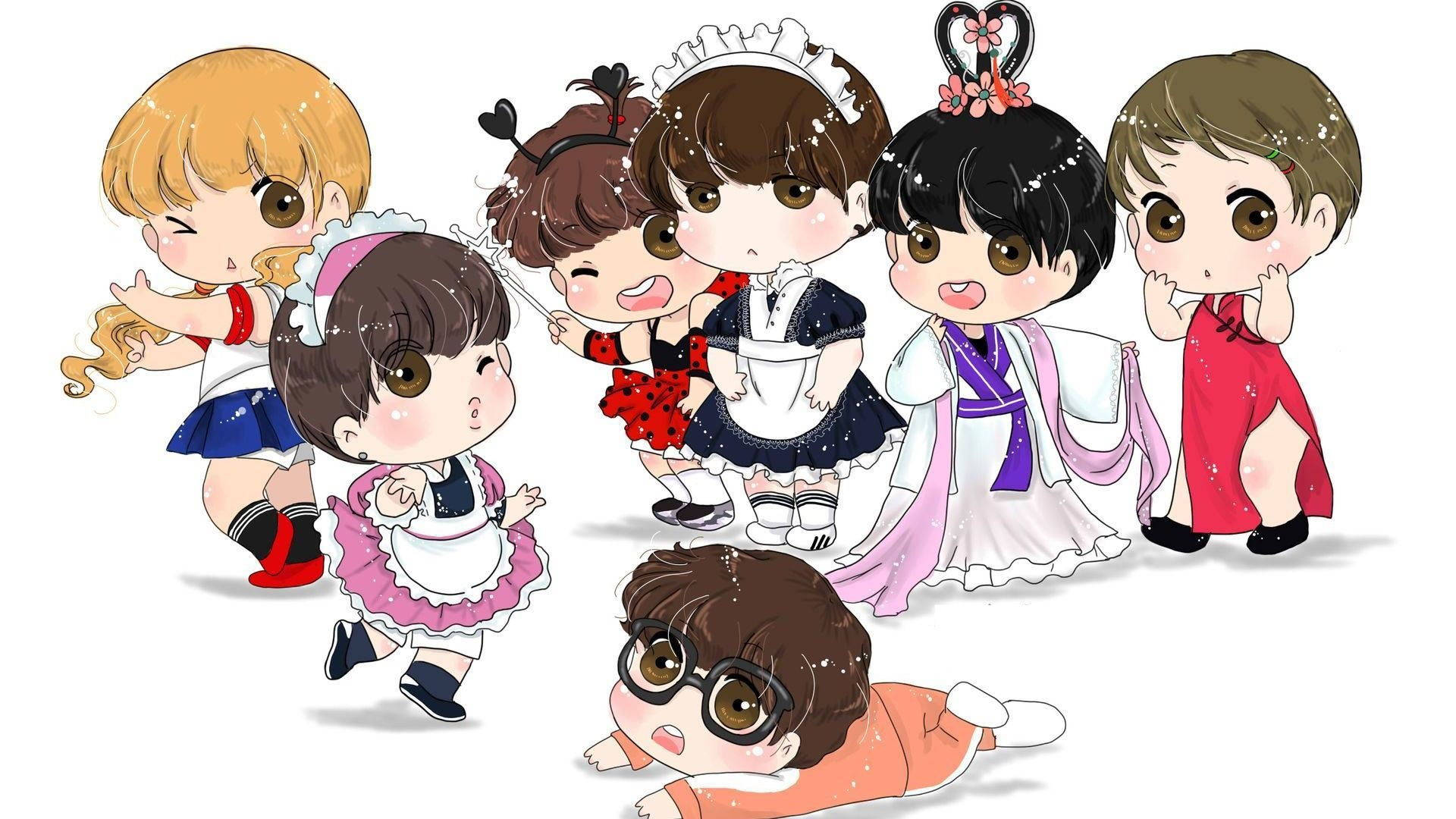 Bts Chibi Wallpaper