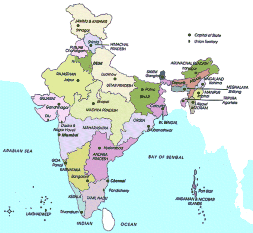 India Map HD Wallpaper Places