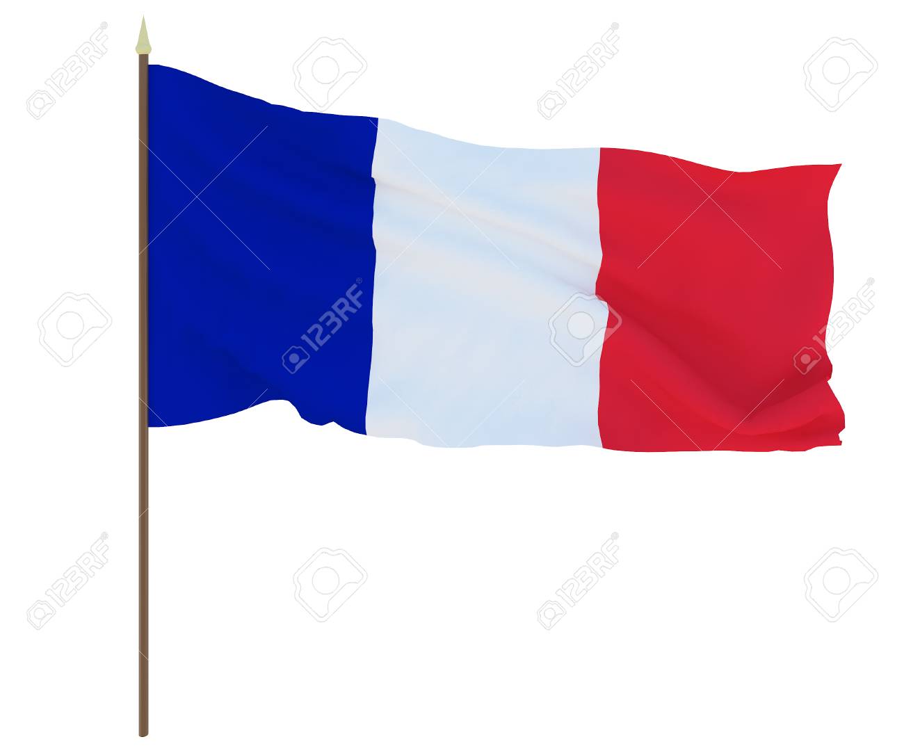 National Flag Of Saint Martin Background For Editors And