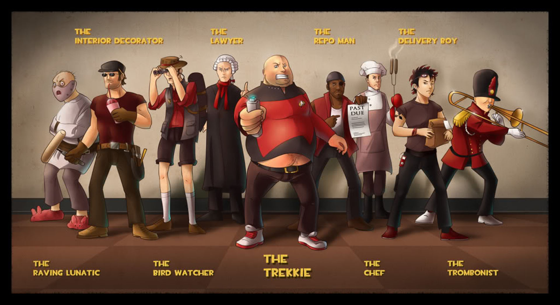 Classes Action Games Wallpaper Image Featuring Team Fortress