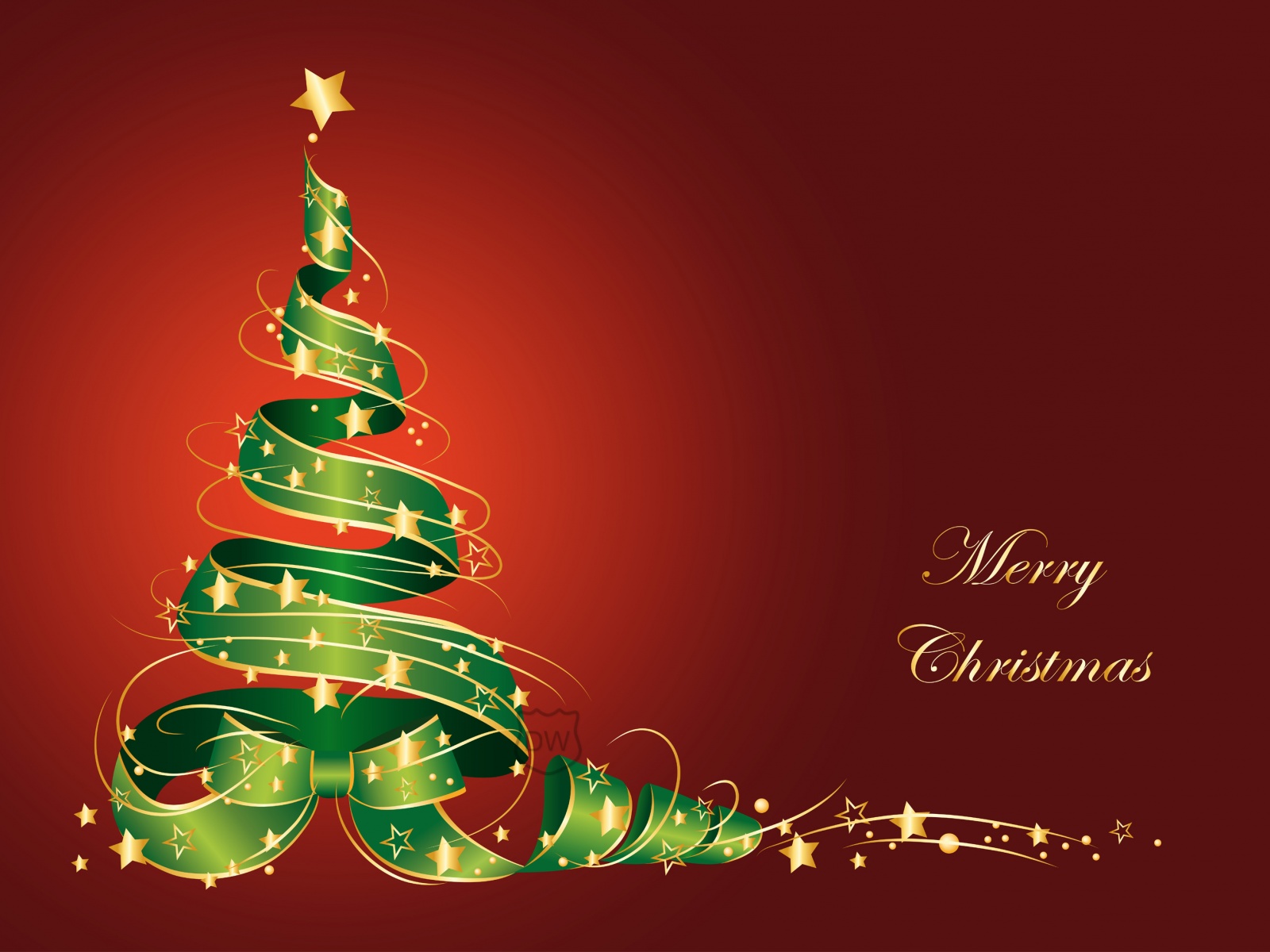 Merry Christmas Tree Vector Wallpaper In Resolution