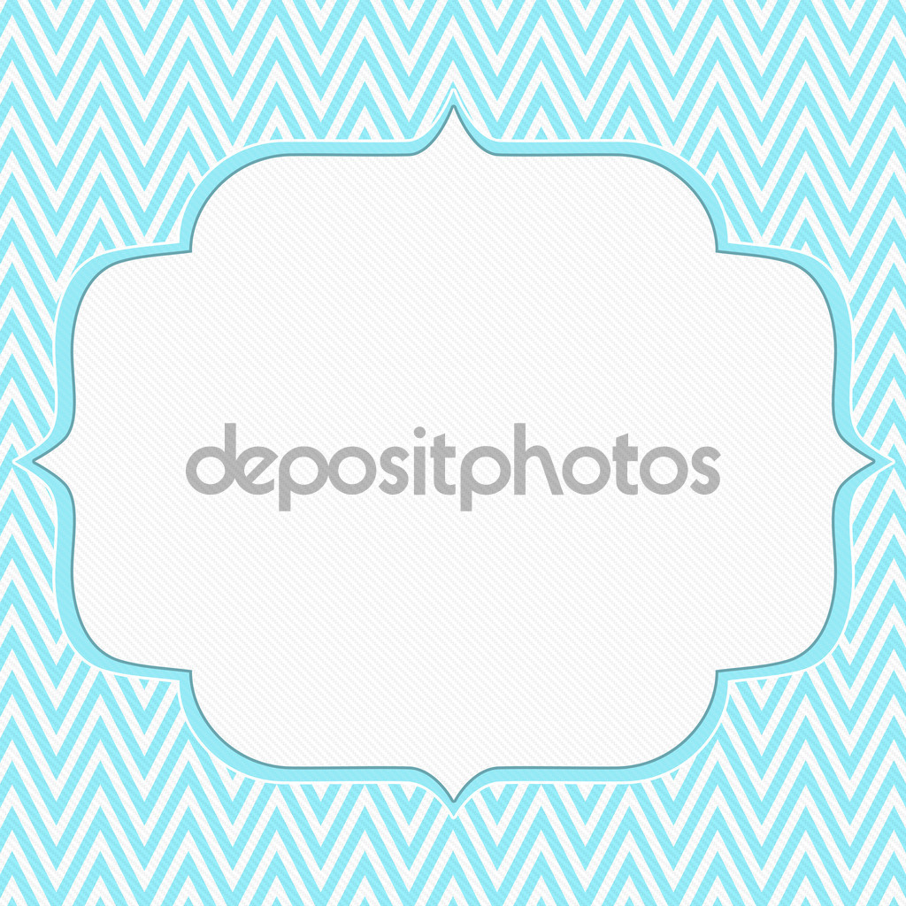 Teal Chevron Background And White Zigzag