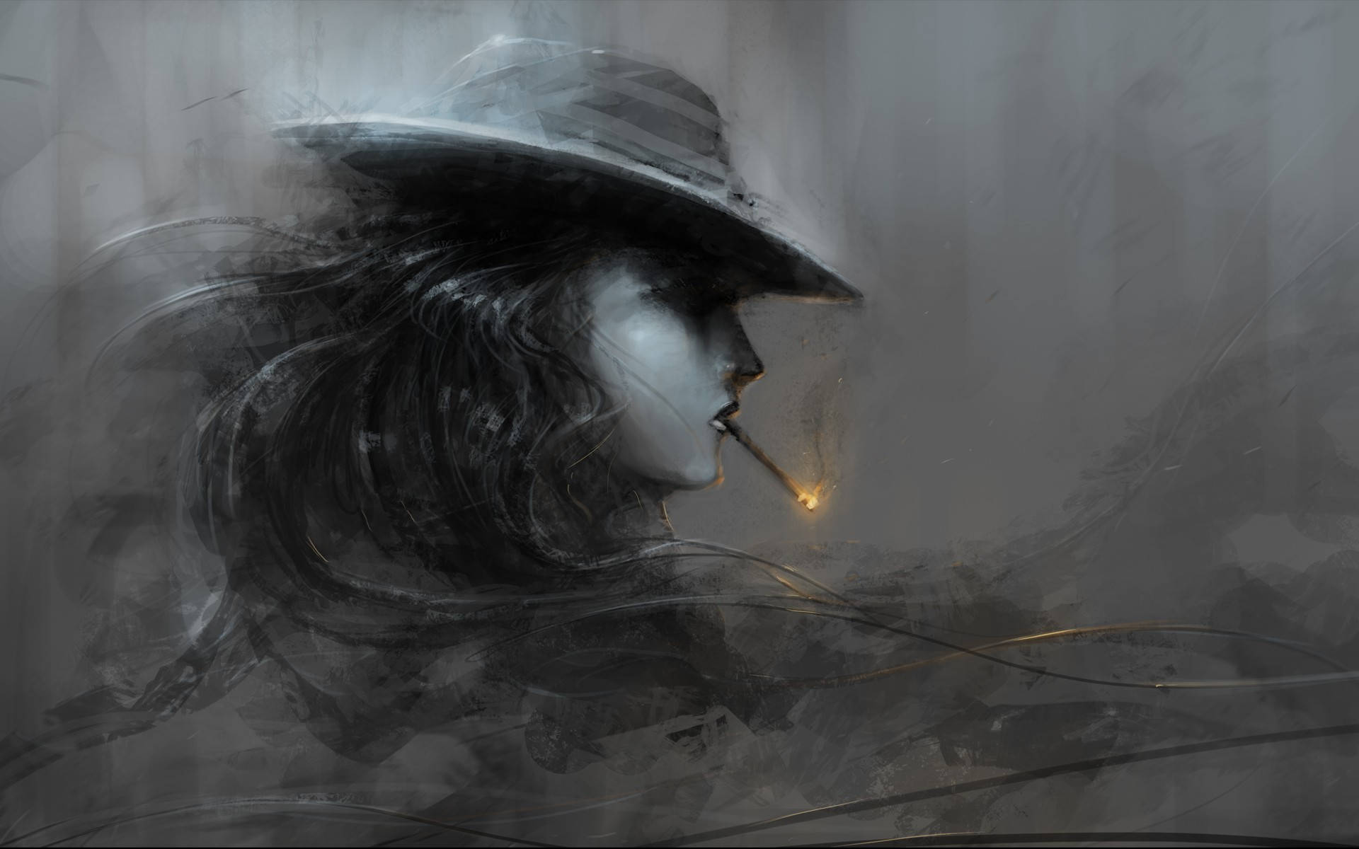 Black And White Art Wallpaper