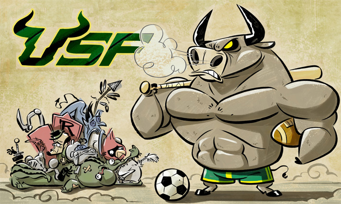 Gallery For South Florida Bulls Mascot