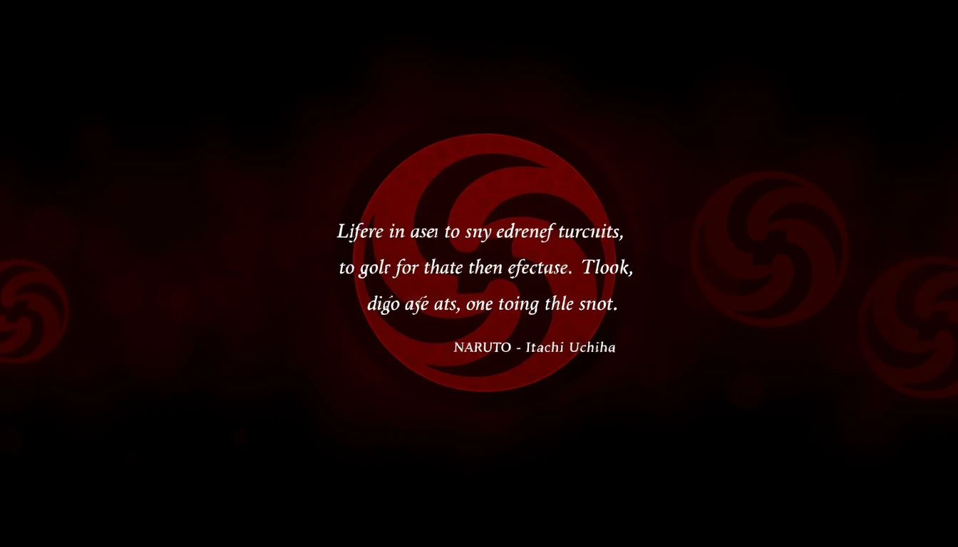 Itachi Quotes Wallpaper
