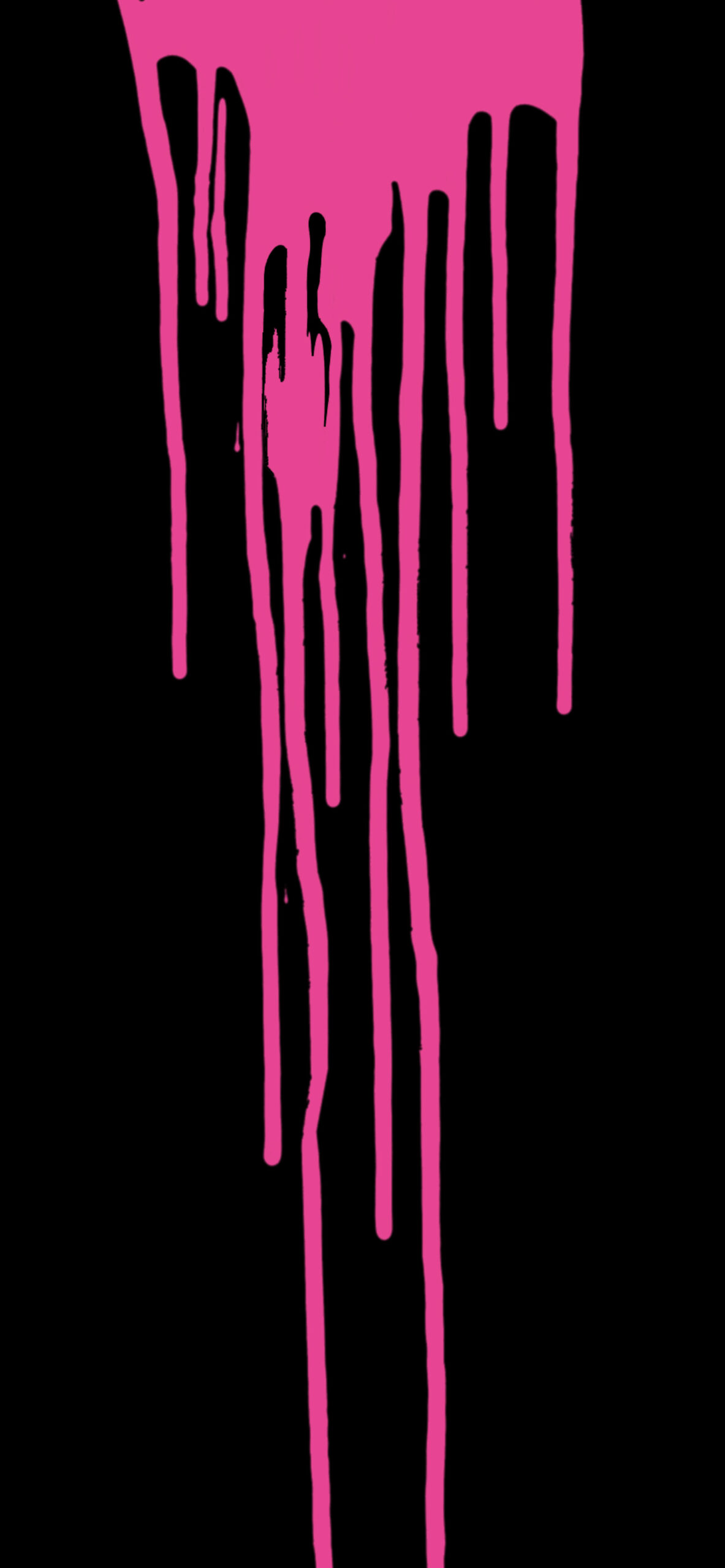 Pink Black Paint Drip Wallpaper iPhone