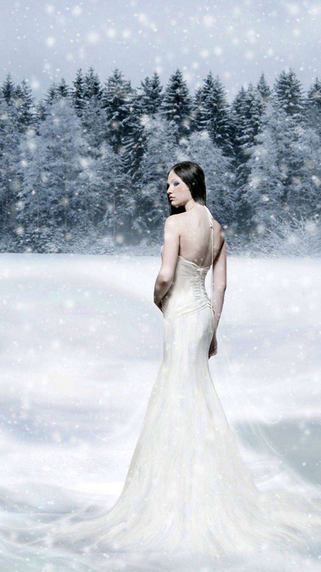The Elegant Girl Wearing Formal Dress HD Samsung Galaxy S4 Wallpaper